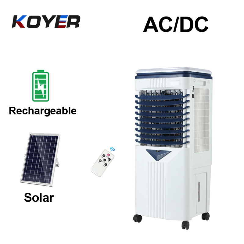 Genopladelig fordampningsluftkølerventilator