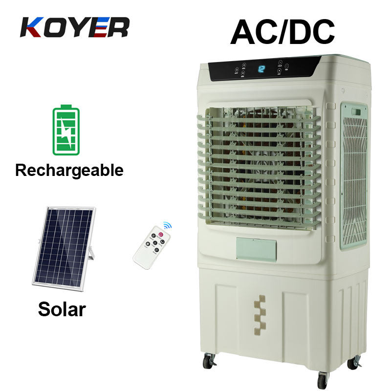 Fjernbetjening Solar Air Cooler Fan