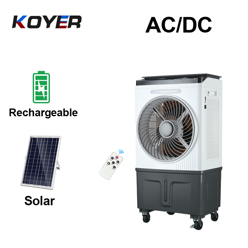 Solar genopladelig luftkøler blæser